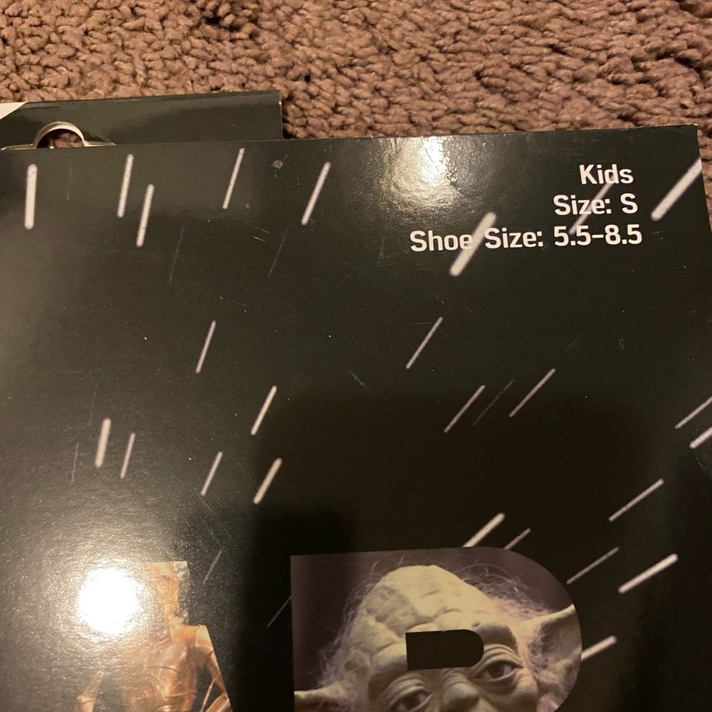 15 days of socks Star Wars… size small for boys